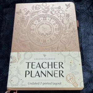 Legend Planner Undated 1 Year Weekly Monthly Planner Pink 7 Period Layout READ